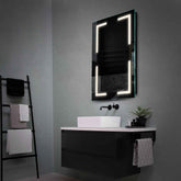 Espejo LED Vertical | Control por interruptor de pared | Luz blanca neutra - Reyze Seria Salono Model 2